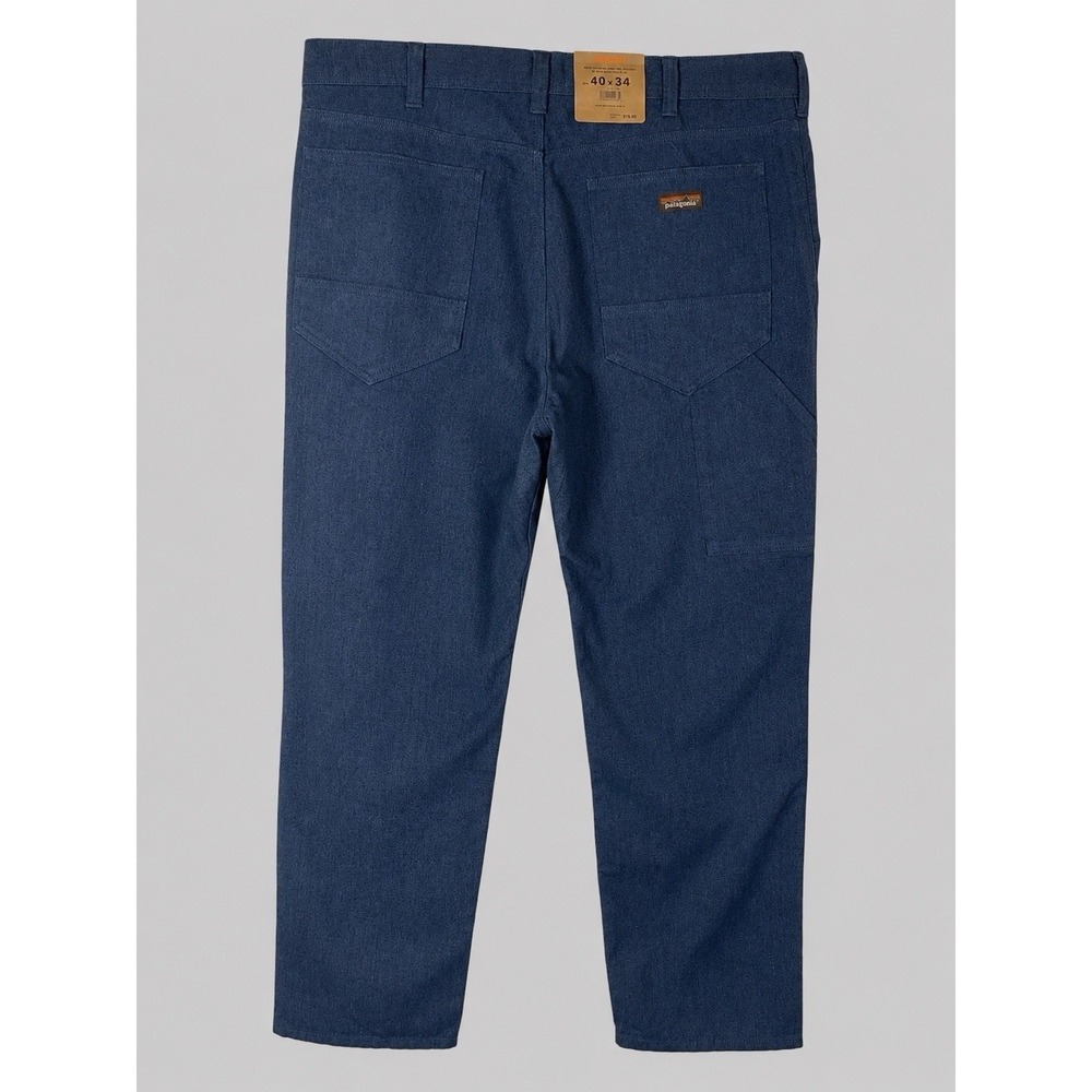 Patagonia Iron Forge Hemp Canvas 5-Pocket Pants Stone Blue Mens 40X34 Tall - Picture 3 of 8